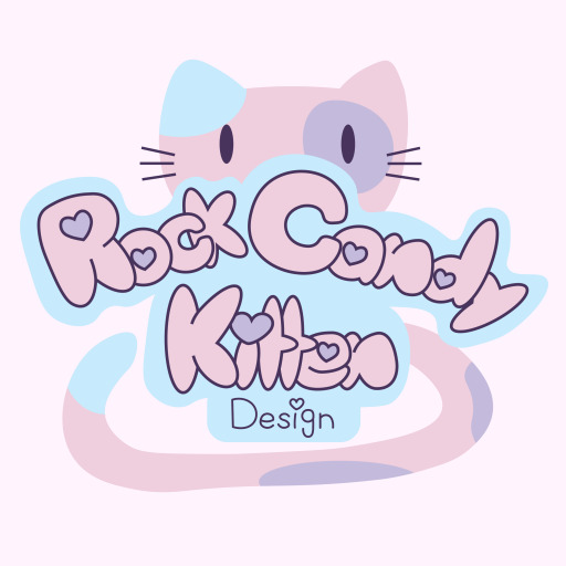 Rock Candy Kitten Design Logo